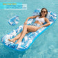Jasonwell Inflatable Pool Float Lounge - Blue Vinyl Sun Tanning Raft for Adults, Model JX-CPLF-180B, Perfect for Beach and Lake Parties