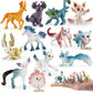 Liberty Imports 12 Pack Fantasy Creatures Figurines Set - Multicolor Plastic Fairy Animals & Mythical Toy Figures, Model KZ956-030E