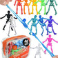 UpBrands Halloween Party Favors - 48 Stretchy Skeleton Toys - Non-Candy Goodie Bag Stuffers, Scary Mini Skeleton for Kids Ages 3