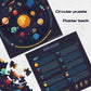 Taozi&Lizhi Solar System Floor Puzzles Kids Ages 3-5, 4-8, Large 48 Pieces Round Space Planets Jigsaw Puzzle Toys, Educational L