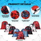 Lothee 32 Pieces Spiderweb Birthday Party Decoration Set Spiderweb Drawstring Bags Funny Travel Sack Backpack Rubber Bracelets W