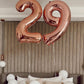 Rose Gold 9 Balloon, Number Balloons 40 Inch, 9Th Giant Birthday Decorations For Boys Girls,19Th 29Th Party Decorations Supplies