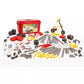 Miniland Educational Activity Mecaniko Builder Set, 191 Pieces, Red/Yellow/Charcoal, Model 32657, Plastic Construction Toys