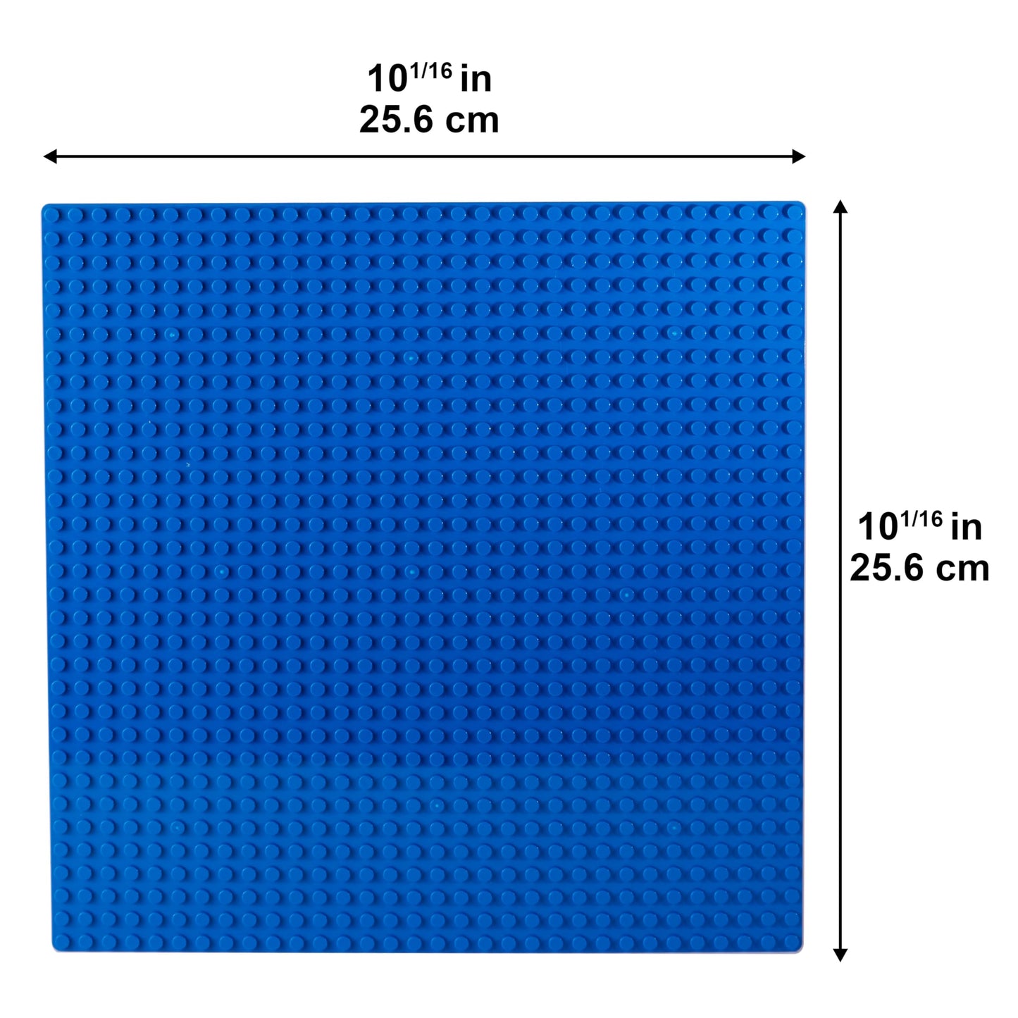 Apostrophe Games Building Blocks Base Plates Compatible With All Major Brands - 2 Pack, 10 X 10 Inches Baseplate For Building Bricks - Durable And Sturdy Baseplates (2X Blue)