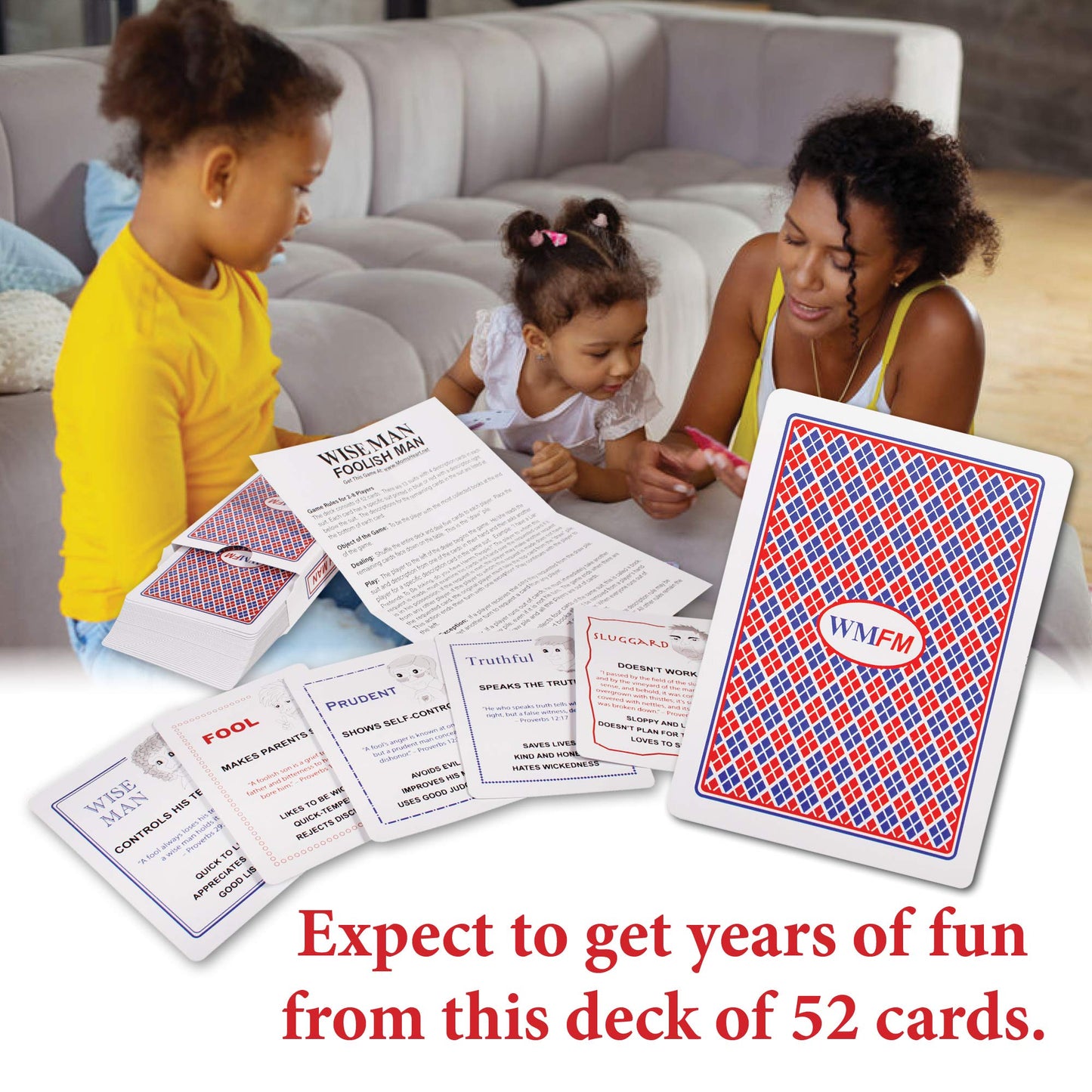 Wise Man Foolish Man Family Card Game: Fun Educational Christian Game For Kids And Families; Fun Bible Game; Perfect Game For Fa
