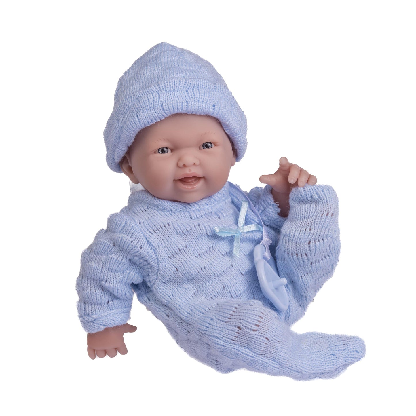 Jc Toys - Mini La Newborn First Day | Anatomically Correct Real Boy Baby Doll | 9.5' All-Vinyl | Includes Knit Outfit, Hat And Pacifier | Designed By Berenguer | Ages 2+
