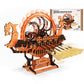 Rokr 3D Wooden Puzzle For Adults, 3-Hour Build, Viking Dragon Ship With Led Lights, Model Kits For Adults To Build, Ideal Gift For Boys And Men