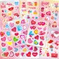 Ozepao 24 Sheets Valentines Day Stickers for Kids, 330 Pcs Valentines Stickers Bulk Stuff for Gift Cards Scrapbook Crafts Decor(
