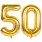 40 Inch Gold Number Balloons Helium Foil Mylar Balloon Birthday Party Banquet Decoration 50