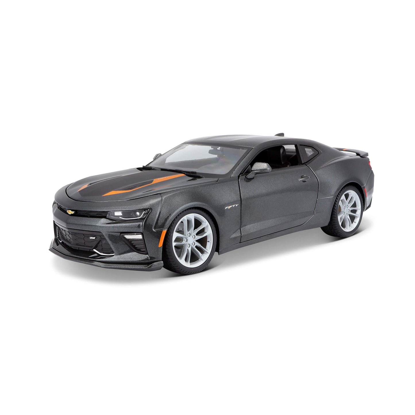 Bauer Spielwaren Maisto 1:18 Chevrolet Camaro 50th Anniversary Model 31385 - Metallic Gray Diecast Car