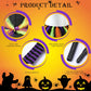 Satinior Halloween Tutu With Witch Hat Halloween Witch Costume Set For Girls Witch Tutu Skirt, Striped Tights And Plastic Witch Broom For Cosplay Party Favors Supplies