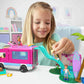 Mega Construx Barbie Dream Camper Adventure Building Toy Set, 580 Pieces, 4 Micro-Dolls, Pink, Ages 6+, Plastic