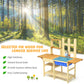 Honey Joy Kids Mud Kitchen Playset, Indoor Outdoor Wooden Pretend Play Toy Kitchen With Removable Sink, Simulated Faucet, Mud Ki