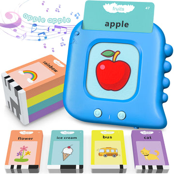 Kids Toddler Talking Flash Cards With 224 Sight Words,Montessori Toys,Speech Therapy,Autism Sensory Toys,Learning Educational Gifts For Age 1 2 3 4 5 Years Old Boys And Girls