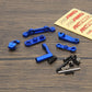 Rcawd Aluminum Steering Servo Set For 1/10 Losi Baja Rey, Losi Rock Rey Upgrades, Servo Mount Parts For # Los231008 Blue