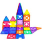 Picassotiles Educational Set Magnetic Building Tiles With Unique Shapes & Clear Box Tile 3D Magnet Construction Block Different