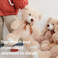 Lelelong 5 Pack Teddy Bears Bulk 13.5 Inich Teddy Bear Stuffed Animal Baby Shower Decorations For Centerpiece Gifts For Christma