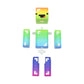 EnderToys Derpy Rainbow Guy Action Figure - 4" Gray Plastic Collectible