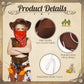 24 Pieces Cowboy Hats and Bandanas for Kids Western Cowboy Costume Hat Accessories for Toddler Child Western Theme Birthday Part