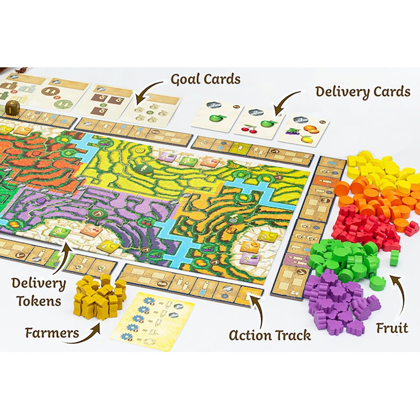 Doctor Finn'S Games: Alpujarras - Strategy Board Game, Turn Based, Take On The Role Of A Fruit Farmer, Ages 14+, 1-4 Players, 45 Min