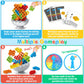 BBnote 70PCS Stack Attack Game - 3D Tetra Tower Toy for Adults & Kids, Balance Stacking, Mixed Color, Perfect for Family Travel & Parties