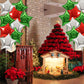 TONIFUL 30Pcs 18 Inch Large Red Green Silver Star Shape Foil Balloons Big Stars Helium Mylar Ballons for Halloween Chrismas Birt