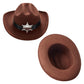 Spooktacular Creations Halloween Cowboy Costume For Boys, Kids White Brown Western Costume, Deluxe Cowboy Outfit Set With Hat For Toddler Halloween Dress-Up, Roleplay Themed Party (Medium, 8-10 Yrs)
