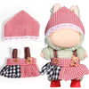 AICase for Labubu Clothes/for Labubu Outfits Clothes Set for 17cm Lububu Doll 2 Piece Set Hat Clothing for LA BUBU  Boys and Girls Stylish Adorable Dolls Clothes Accessories (No Doll)_07