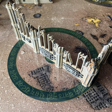 Jucoci Objective Point Markers Set of 6 - Green Plastic, Compatible with WH40k Wargame, One Size