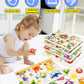 Wooden Peg Puzzles For Toddlers,Montessori Toddler Puzzles For Child,Fine Motor Skill Learning Puzzles Toys For Baby Boys Girls Gifts-6 Pcs Shape,Farm,Sea Animal,Dinosaurs,Fruits,Animals