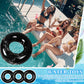 JellyArch 6 Pcs Inflatable Pool Floats 28 Inches Swim Tube Bulk for mature-themeds Swimming Ring Pool Floaties for Beach Party Decorations Women and Men River Lake Summer Vacation Holiday (Yellow)