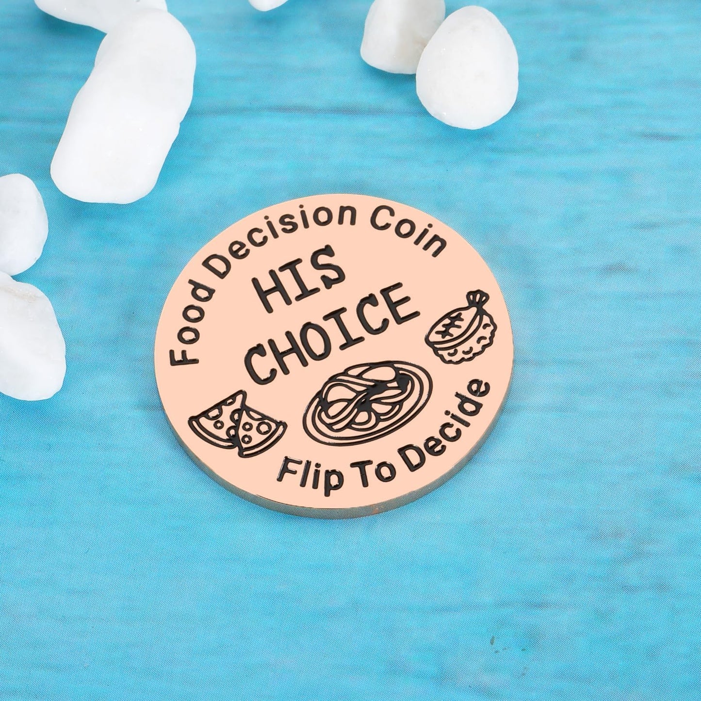 Girlfriend Valentines Day Gifts, Food Decision Coin, Vanlentine Gifts For Couples, Stocking Stuffers For Ladies, Valentines Day