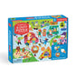 Food Festival 60 Piece Scratch and Sniff Puzzle from Mudpuppy, Features Colorful Illustrations, 6 Shaped Jigsaw Pieces, 3 Food F