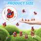 Suzile 50 Pcs Mini Resin Highland Cow Duck Tiny Resin Animals Figures Small Little Highland Cow Ducks Miniature Gift Decor For G