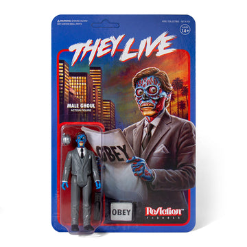 Super7 They Live Male Ghoul - 3.75' They Live Action Figure With Accessories Classic Horror Collectibles And Retro Toys