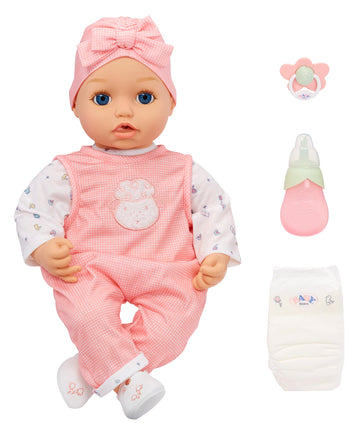 Baby Born My Real Baby Doll Annabell - Blue Eyes: Realistic Soft-Bodied Baby Doll Ages 3 & Up, Sound Effects, Drinks & Wets, Mouth Moves, Cries Real Tears, Eyes Open & Close, Pacifier