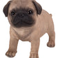 Pacific Giftware Realist Look Pug Puppy Standing Resin Figurine Statue