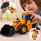 JOYIN 3 Pack Construction Toy - Excavator, Dump Truck and Loader, Moveable Claw & Lifting Back, Construction Truck Toy, Christma
