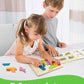 Coogam Wooden Puzzle Blocks Geometric Tangram Brain Teasers Jigsaw 3D Logic Iq Game Colorful Shape Pattern Montessori Stem Educa