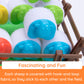 Fat Brain Toys Heap-O-Sheep Game, Family Board Game for 2-4 Players, Catapulting Sheep, Plastic, Red/Green/Yellow/Blue, Ages 6+