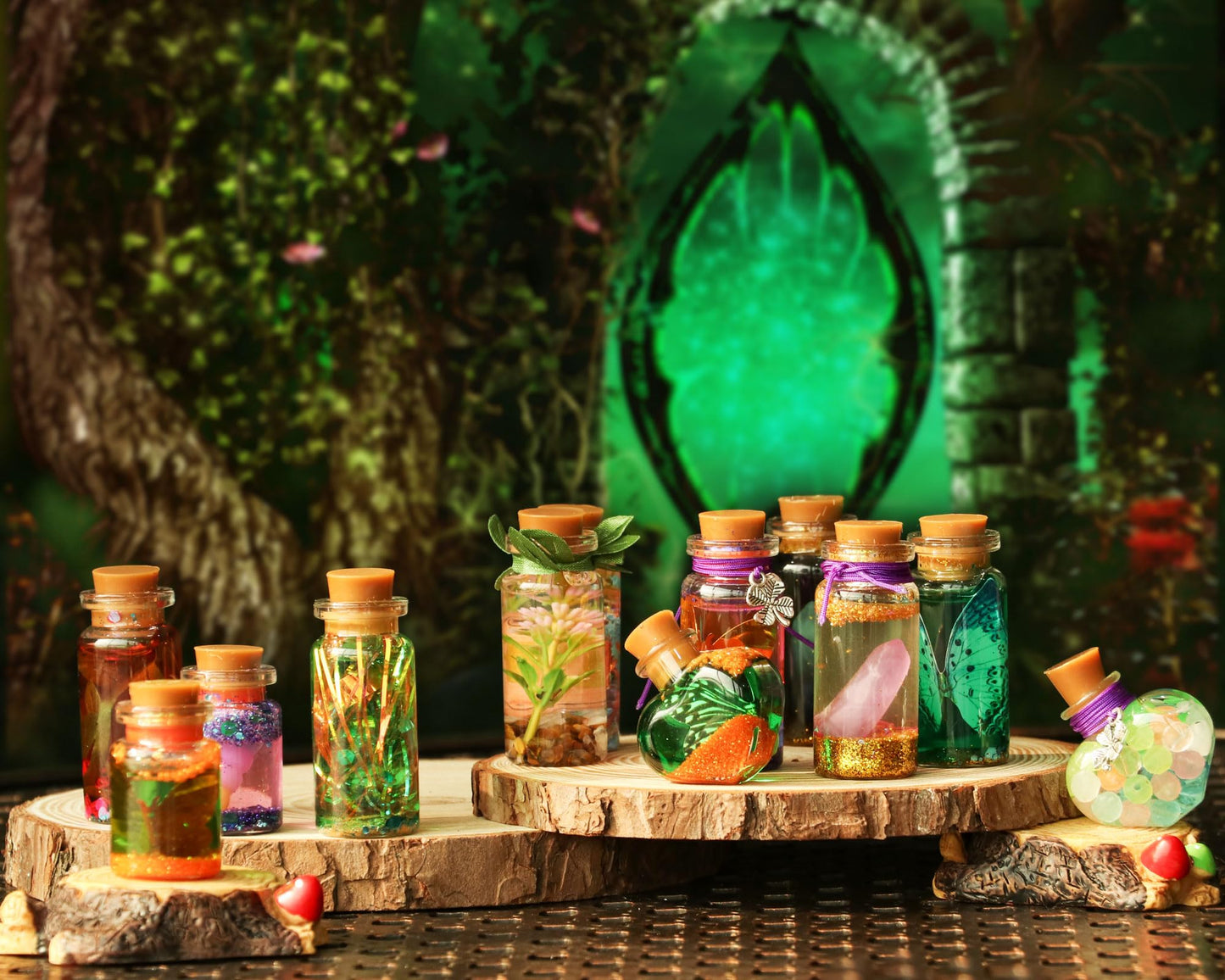 Alritz Fairy Potions Kit, Magic Mix Kit 20 Bottles, Christmas Gifts Decorations Ornaments Garden Crafts Birthday Gifts Toys For Girls And Boys 6 7 8 9 10 11 12+Years Old Families Party Indoor Outdoor