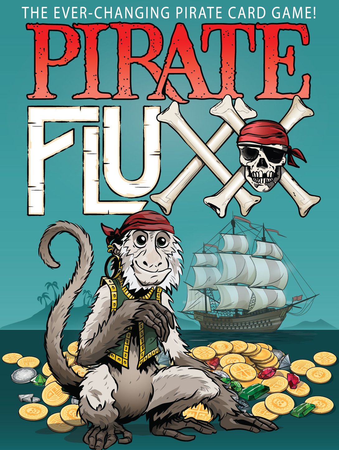 Looney Labs Pirate Fluxx Card Game - Ever-Changing Pirate-Themed Fun