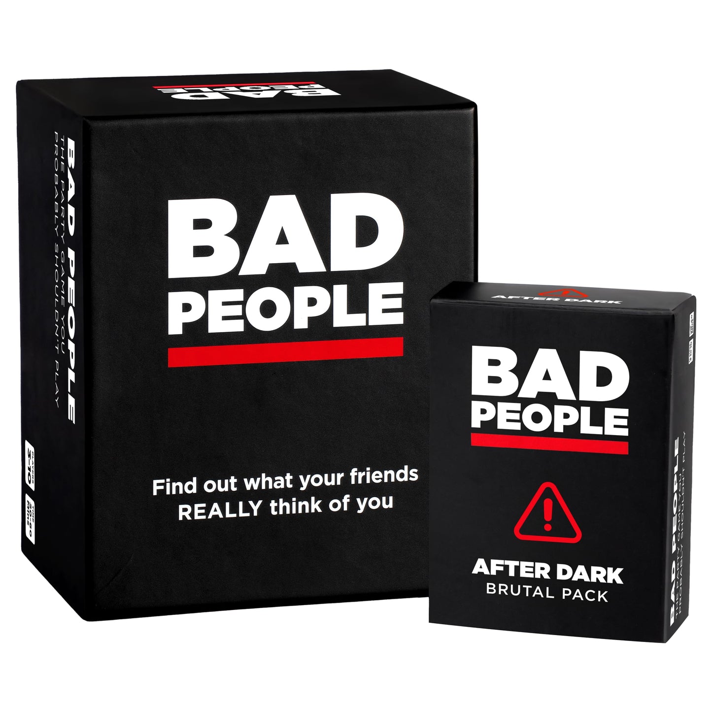 BAD PEOPLE Party Game + After Dark Expansion Set - Hilarious mature-themed Card Game for Fun Parties and Board Games Night with Your Group - Find Out What Your Friends Really Think of You