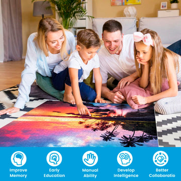2 Pack 1000 Piece Puzzle For Adults Puzzles For Adults 1000 Pieces And Up 2000 Piece Puzzles For Adults Beach Coconuttree Reef L