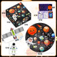 Puzzles For Kids Ages 4-6, Solar System Planets Flash Cards & Astronaut Figures & Satellite, 70 Piece Round Large Floor Jigsaw Puzzles, Educational Toy Gift For Ages 3 4 5 6 7 8 10 Year Old Boys Girls