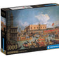Clementoni - Museum Collection Canaletto, Return Of Bucentaur At The Molo On Ascension Day-1000 Pieces-Puzzle, Adult Entertainme