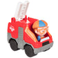 Blippi 3' Vehicles 4-Pack Toy Playset - Construction Excavator, Mobile, Fire Engine, Garbage Truck - Officially Licensed - Easter Basket Stuffer Gift For Preschoolers, Kids, Boys & Girls - 3+