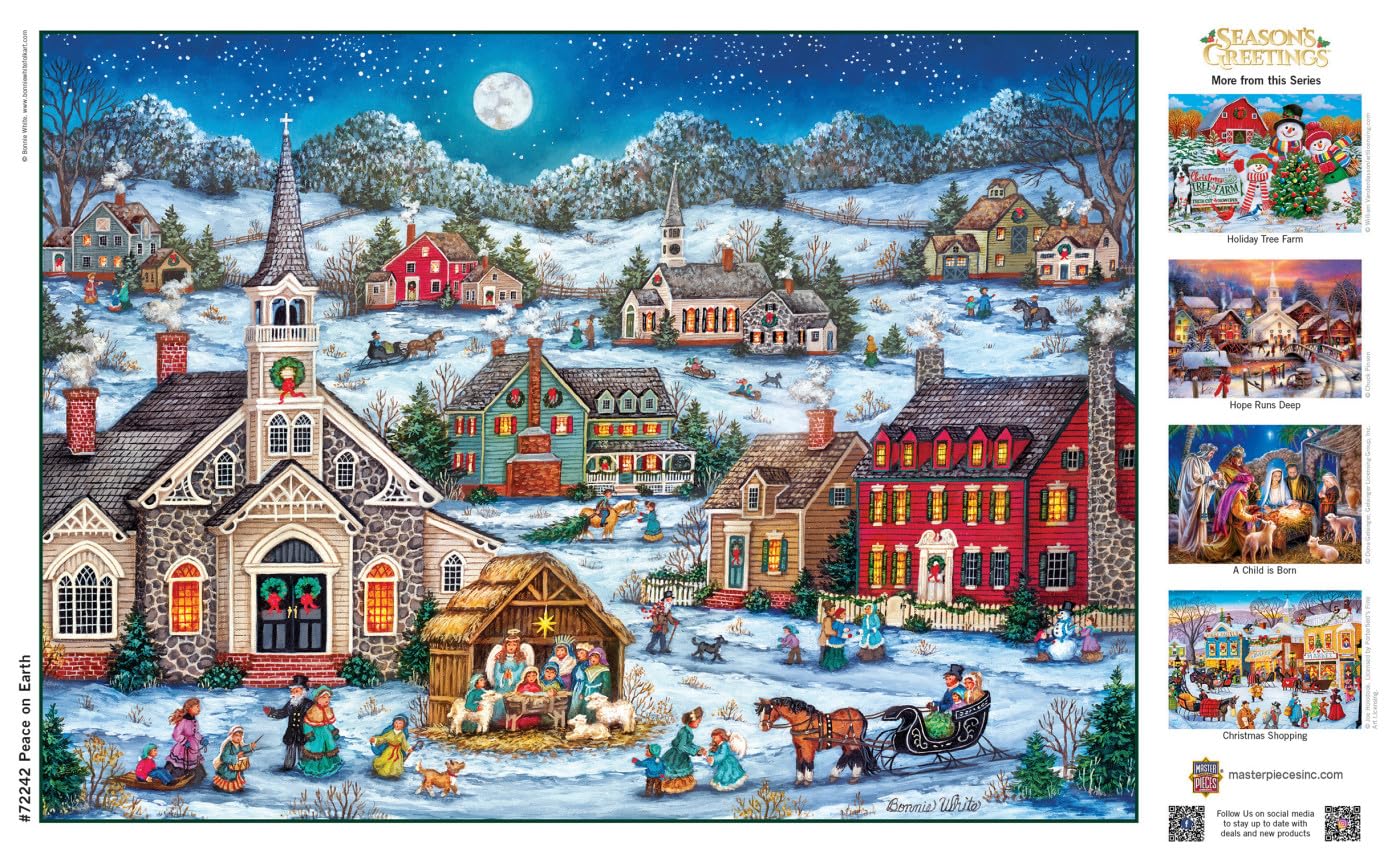 MasterPieces 1000 Piece Christmas Jigsaw Puzzle - Peace on Earth - 19.25x26.75