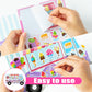 Cy2Side Ice Cream Stickers Scene - Make Your Own Ice Cream Cart Scene Sticker Art Craft Diy Dessert Truck Shop Stickers Scene With Mix Match Sweets Stickers For Kid Summer Party Games For Classroom