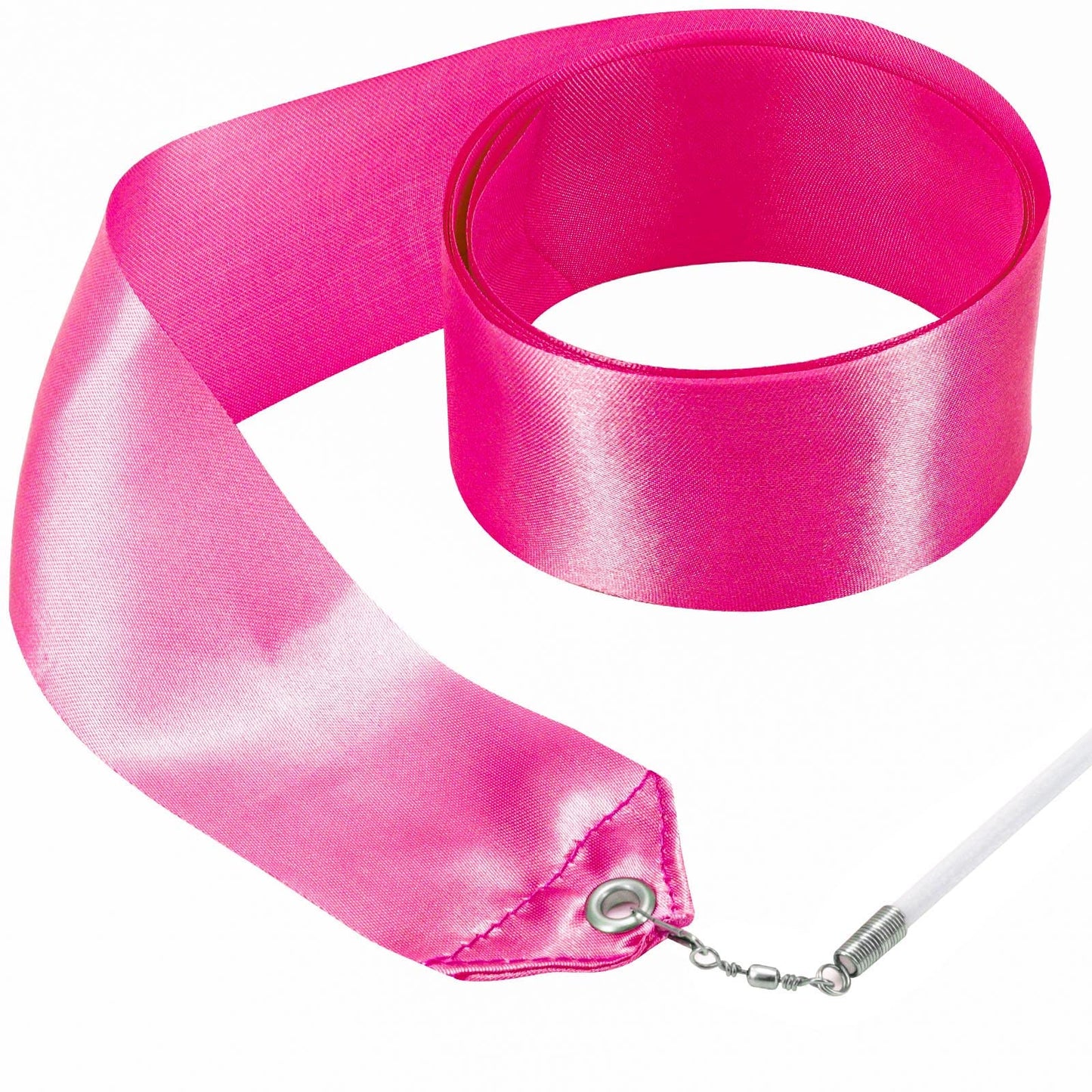 Hiunicorn 12Pcs Hot Pink Girls Dance Ribbons Party Favors For Rhythmic Gymnastics Ballerina Birthday Party Streamers Decoration, Kids Circus Carnival Ribbon Silks Sticks Wands